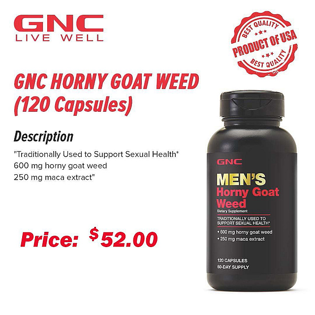 GNC Horny Goat Weed (120 Capsules)